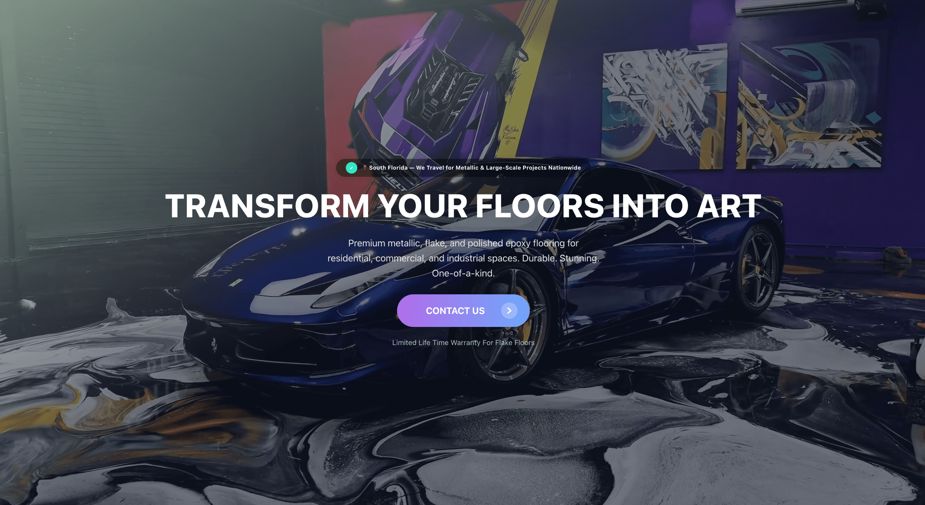 Milkyway Epoxy company website preview